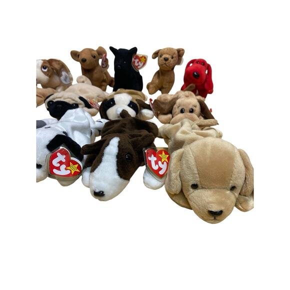 Lot of 14 Dog Beanie Babies All With Tags - Picture 4 of 8